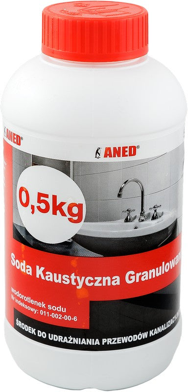 Nettoyant pour égouts à la soude caustique 0,5 kg