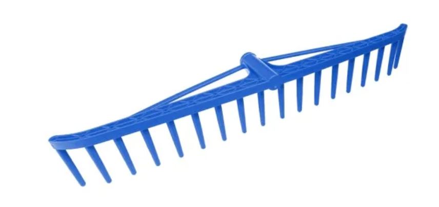 Plastové hrábě na seno S18 Click-clack bez rukojeti.