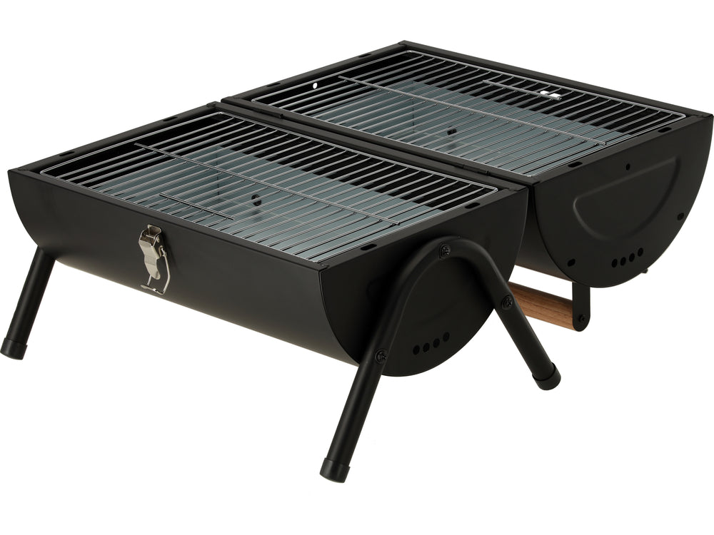 Bärbar kolgrill 2xgaller 34*21cm