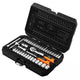 Hylsnyckelsats 1/4' Satin 38 delar