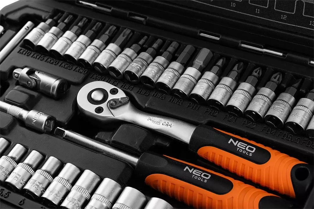Socket Wrench Set 1/4' Satin 38 Pieces