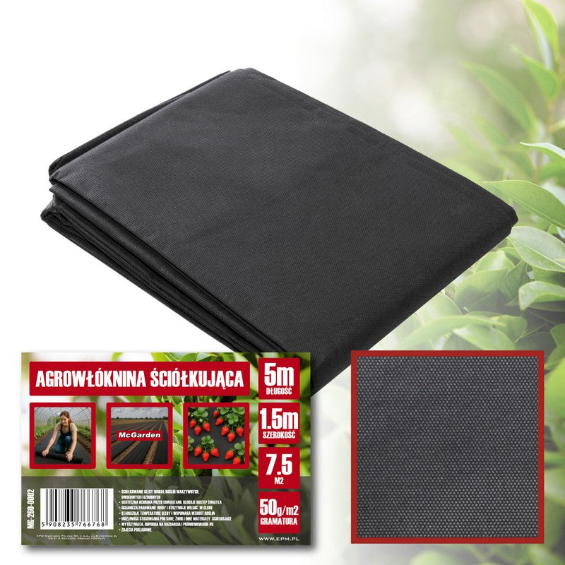 Agroplanter Mulching Garden Fabric 50g 1.5*5m