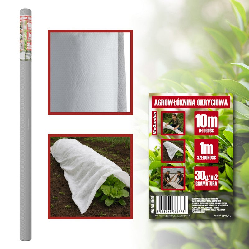 Non-tissé Agro Covering Blanc 30g 1*10m
