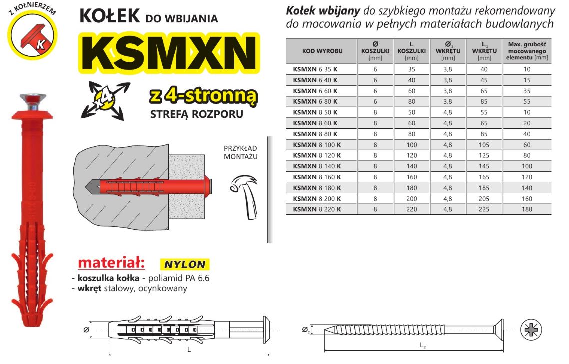 Quick Mounting Pin With Flange Ksmxn 6*35mm