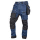 Denim Work Trousers With Cordura Reinforcements Navy Blue Size S
