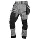 Denim Work Trousers With Cordura Reinforcements Gray Size M
