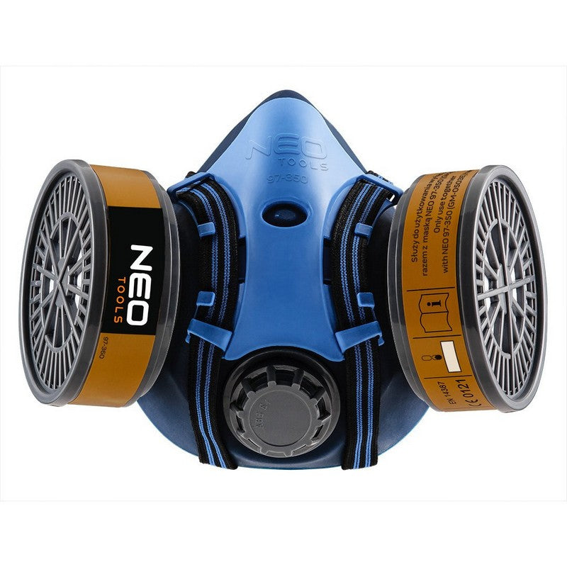 Silikone halvmaske + 2x Absorber A1 R