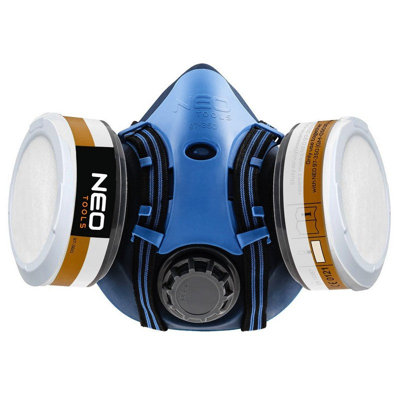Siliconen halfmasker + 2x absorber A1p2 R