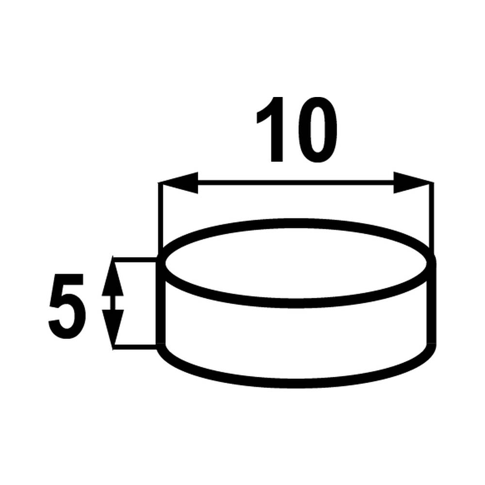 Round Neodymium Magnet Stahl 10*5mm 10pcs