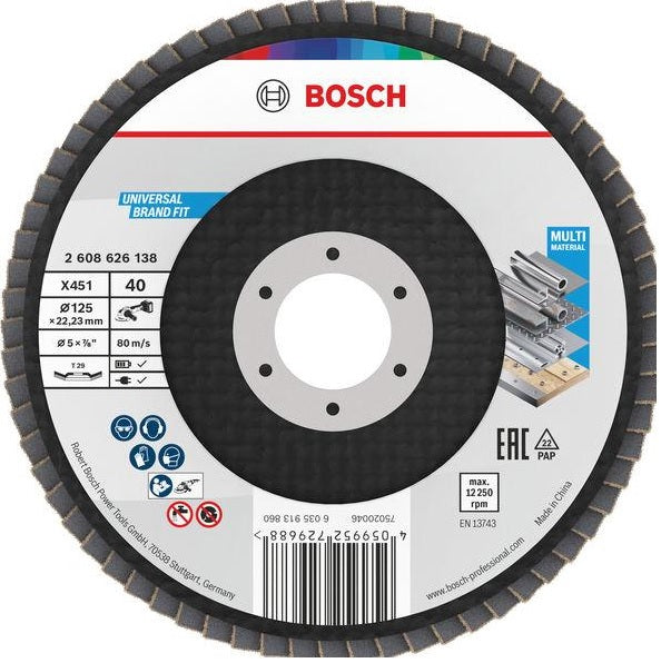 X451 Flap Disc 125mm T29 G120 Angled