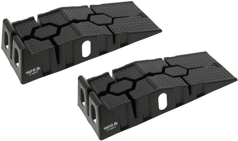 Set Of Car Ramps 3t 2 Pcs Black