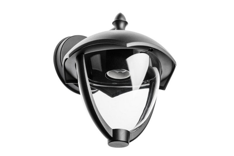 Grande-ad Lampe de Jardin Applique à Fond Droit Noir