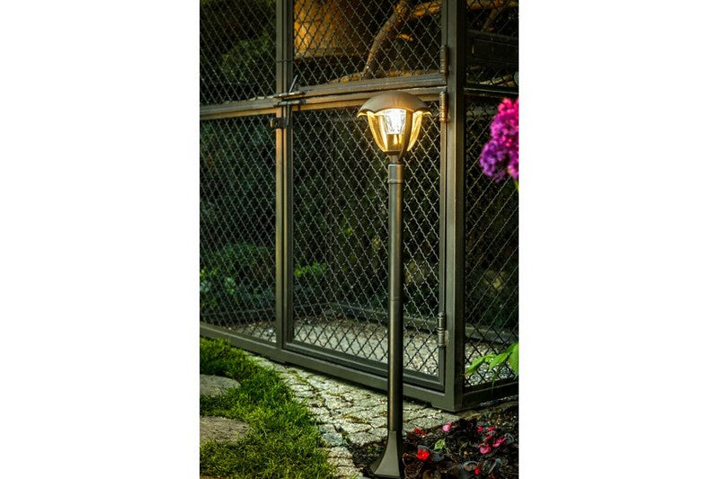 Lampe de Jardin Grande-p Poteau Noir