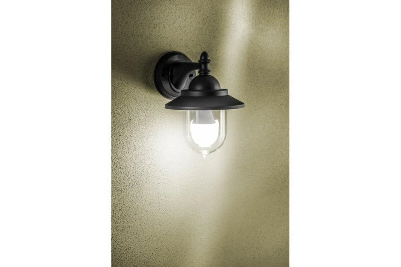 Zahradní lampa Toskana-ad Jednoduchá nástěnná lampa černá