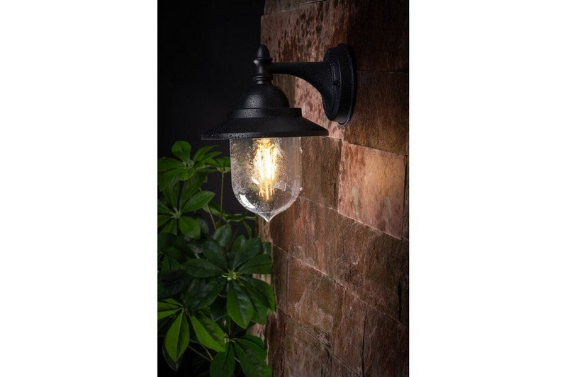 Toskana-ad Lampada da giardino Lampada da parete semplice Nera