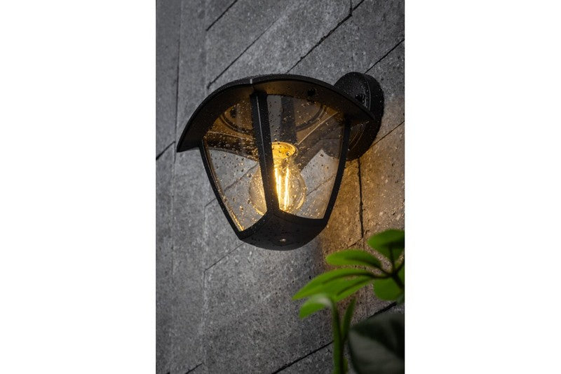 Zahradní lampa Marina-ad Přímá spodní nástěnná lampa Černá
