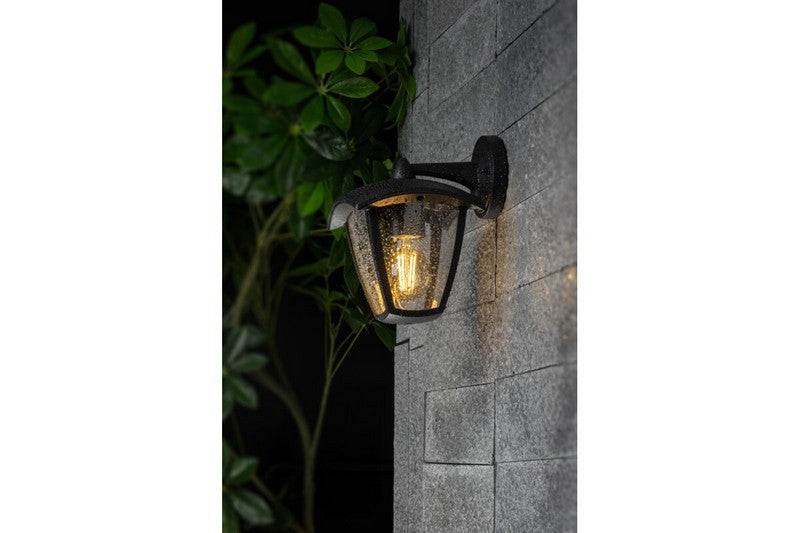 Zahradní lampa Marina-ad Přímá spodní nástěnná lampa Černá