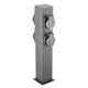 Garden Lamp Largo-p 36 Schuko Socket Graphite Post