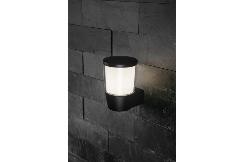 Lampa ogrodowa Tot-au Maks. 15 W, prosty kinkiet górny, czarny