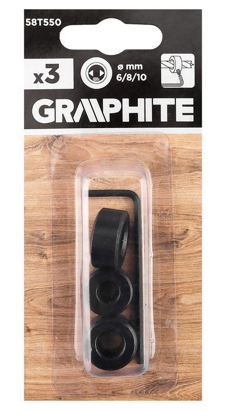Limiteurs de forage 6/8/10 mm 3 pièces