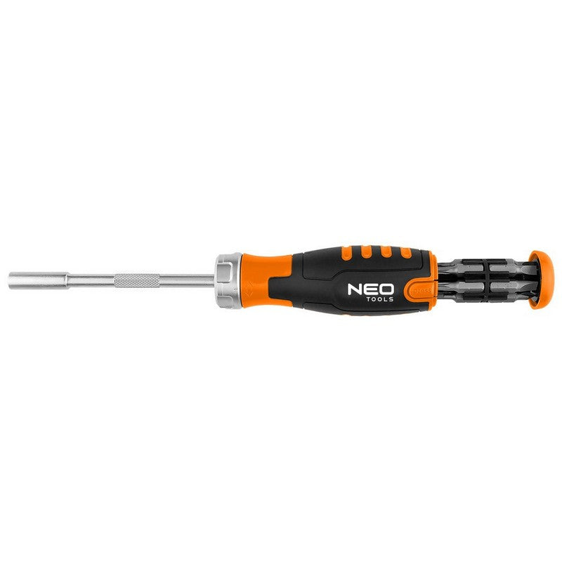 Ratchet Screwdriver With 12 Piece Bit Set