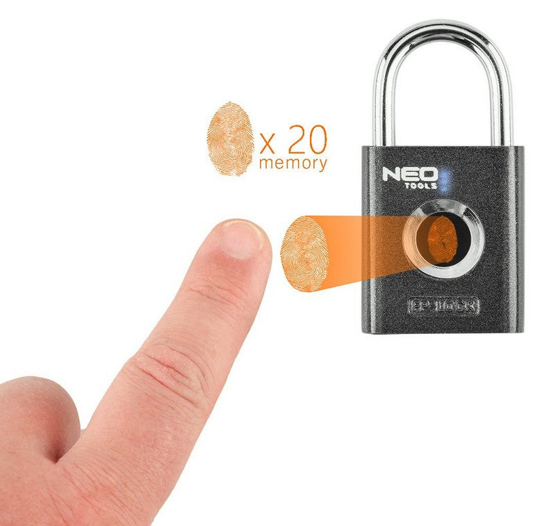35 mm Usb-c fingeravtryckshänglås