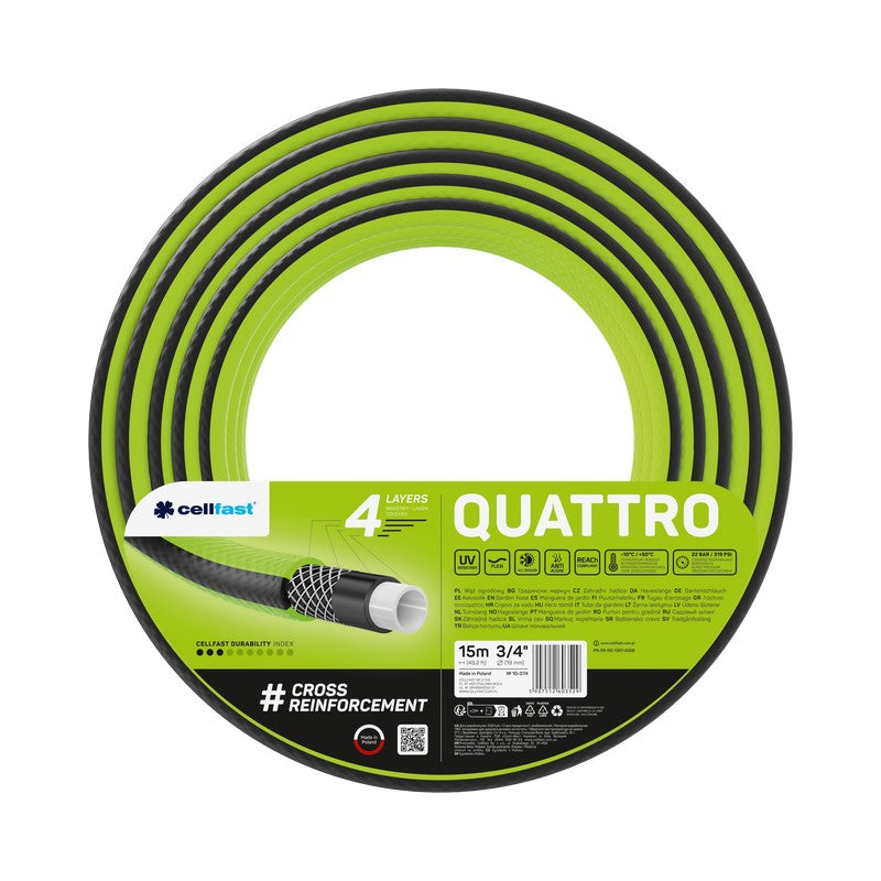 Quattro kerti tömlő 3/4'' 15m