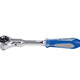 Ratchet 1/4' 114mm 72 Teeth Flexible Head Rubber Handle