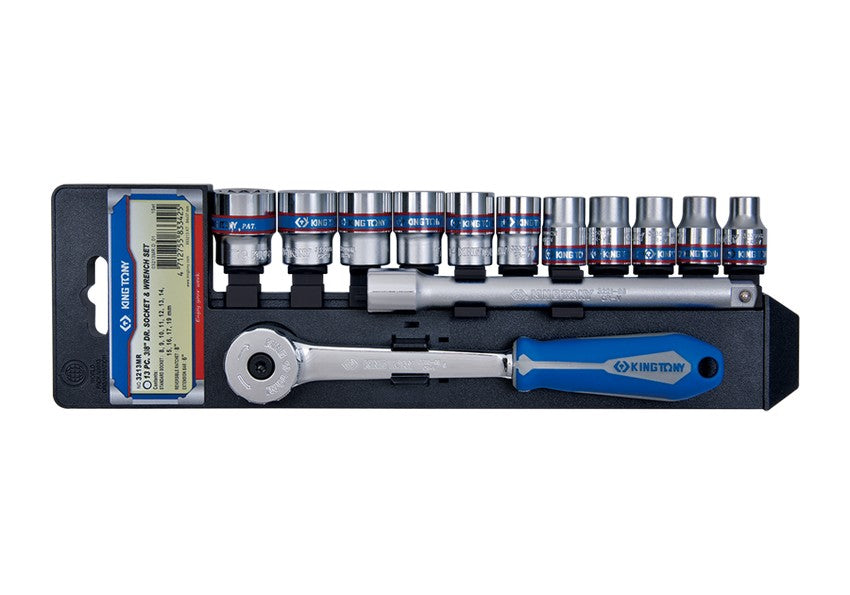 Sraith de Wrenches Soicéad Gearr 3/8' 8-19mm