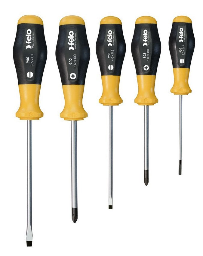 Set Of 5 Felo Screwdrivers