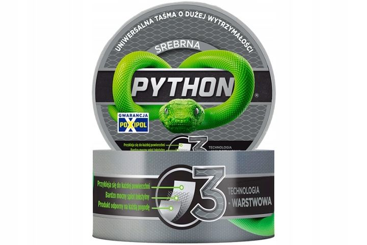 Duct Tape Python Silver 48mm*25m