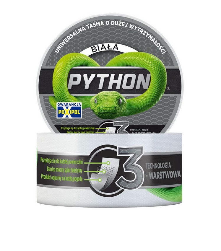 Тиксо Python Бяло 48мм*9м