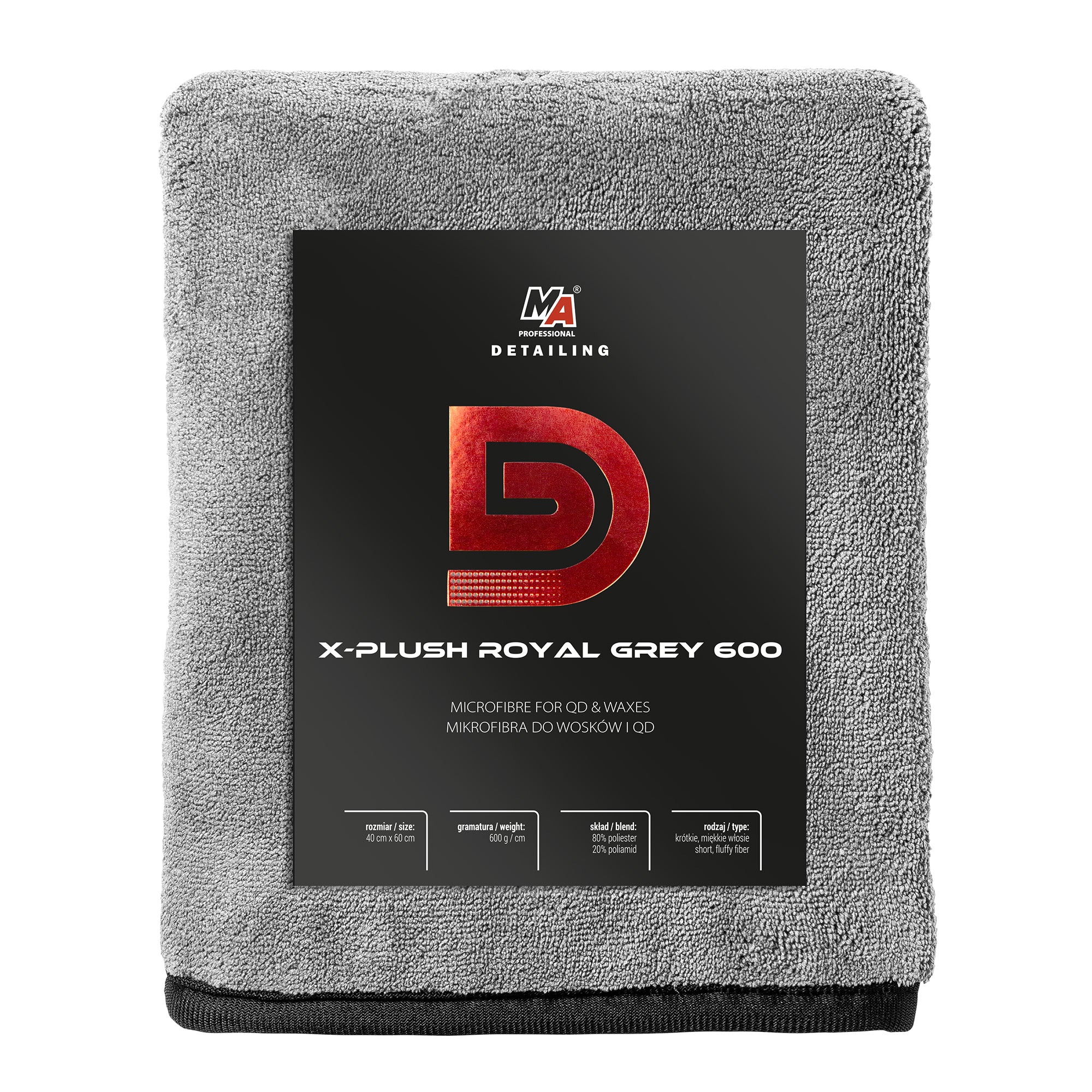 Mionsonraí Microfiber Do Céireacha X-plush Royal Grey 600gsm