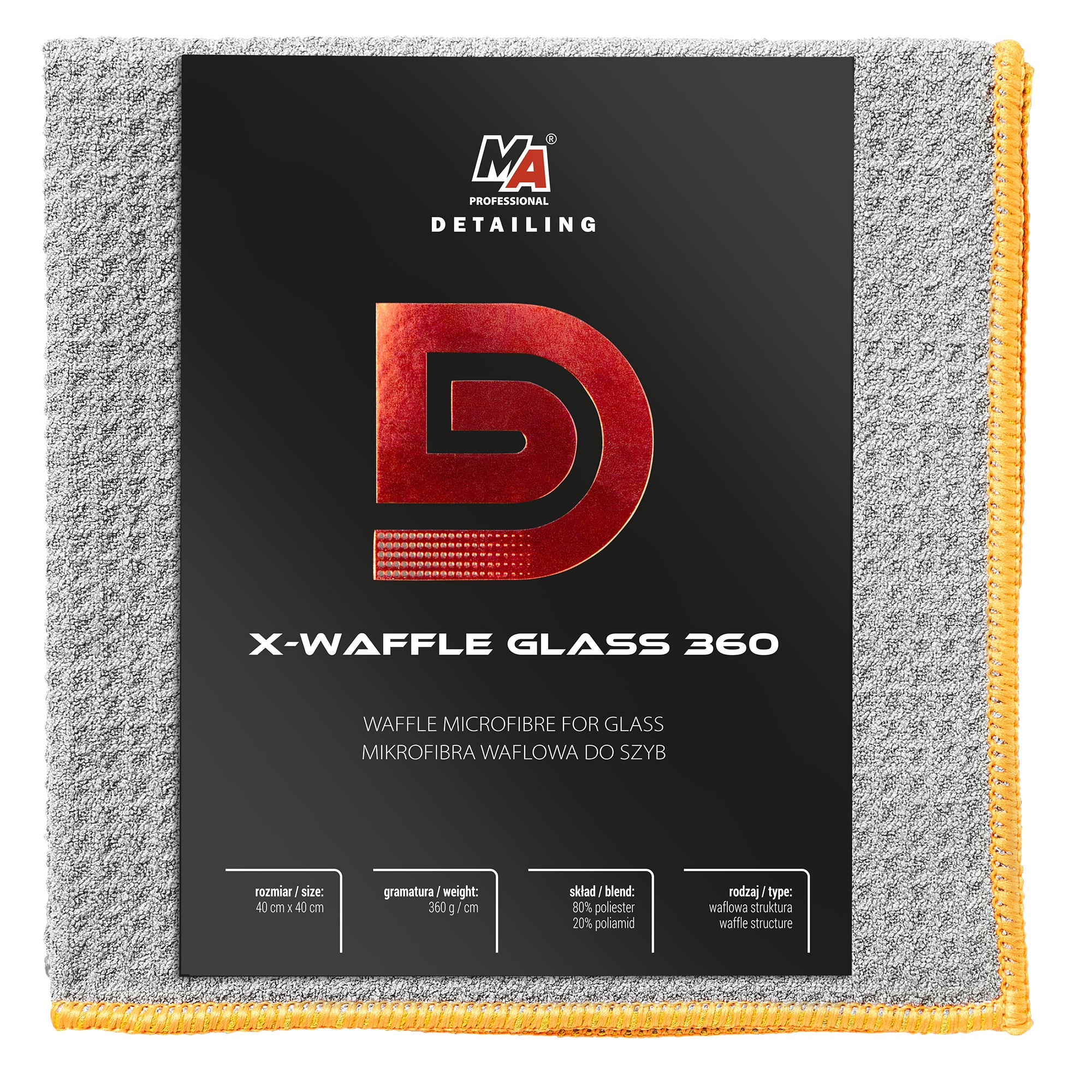 Microfiber Detailer For Windows X-waffle 360gsm