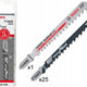 Stichsägeblattsatz T144d 25 Stk. + T144dhm 1 Stk