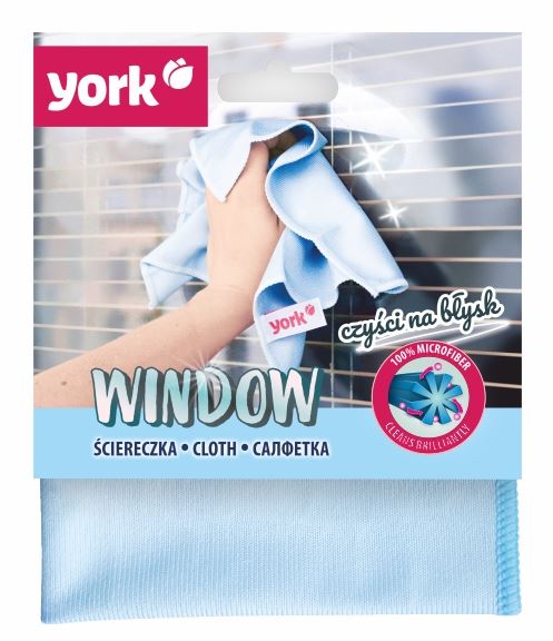 York Microfiber Cloth For Windows / Glass Surfaces