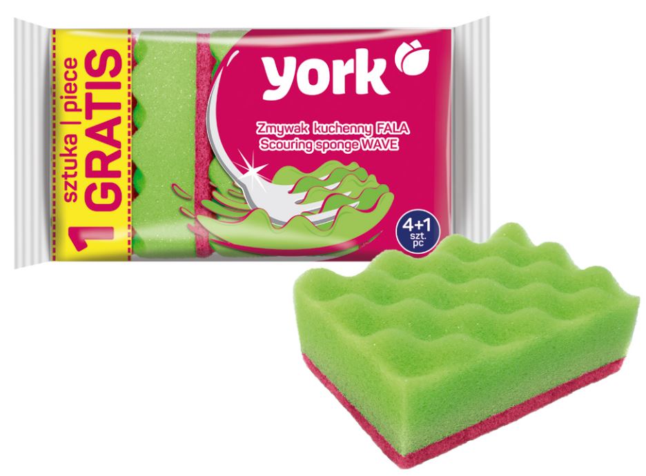 York Kitchen Scrubbers Wave 5 Pcs