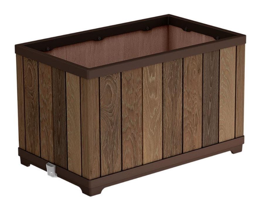 Keter Planter Decocoat Walnuss rechteckiger Blumentopf