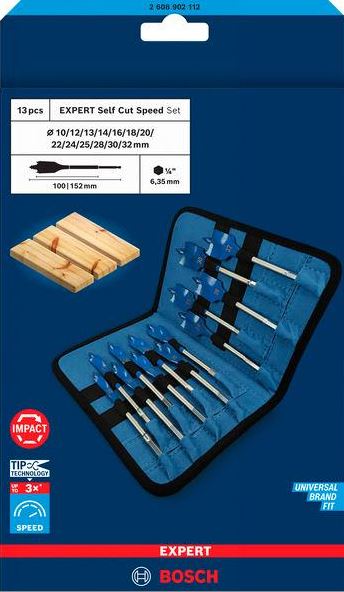 Expert Self Cut Speed Drill Set 13 Pcs.
