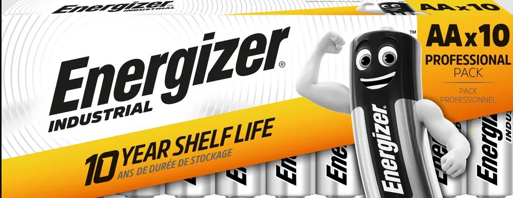 Energizer Industrial Pro Aa Lr6 Battery 10 Pcs.