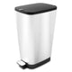 Curver Waste Bin With Pedal 25l - Metallic