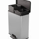 Curver Waste Bin With Pedal 26+26l - Metallic
