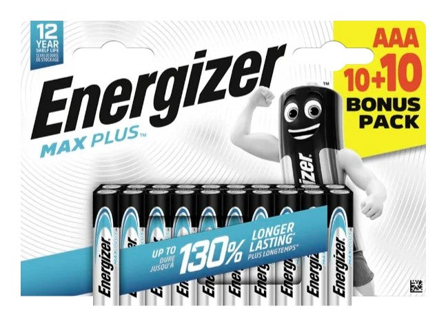 Bateria Energizer Max Plus Aaa Lr03 10+10 szt.