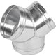 Junta Y galvanizada 100/100/100mm 90s Int.