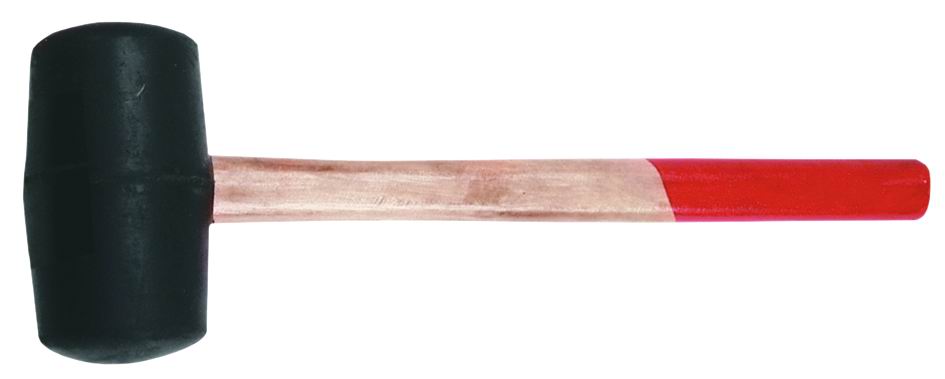 Rubber Hammer Wooden Handle Diameter 55mm 320g