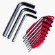 Umbraconøglesæt 10 stk (1,5-10 mm) plastikdispenser [e]