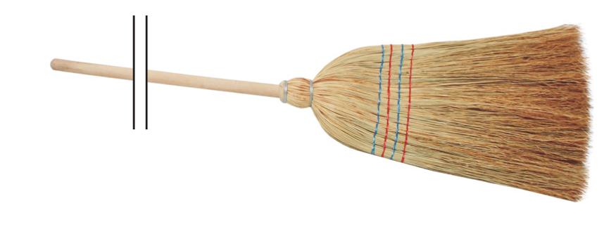 Sorghum Broom 5*sew Large Handle 95 Cm