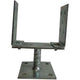Post Base Adjustable 0-165mm Square Yellow Galvanized