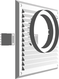 Rejilla Para Absorbedor 215*215mm Fi100mm Blanco