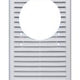 Mřížka pro absorbér 175*295mm Fi100mm Bílá